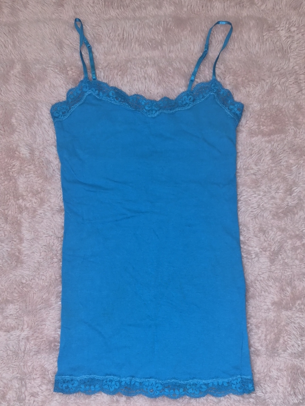Aeropostale Bright Blue Lace-Trim Camisole